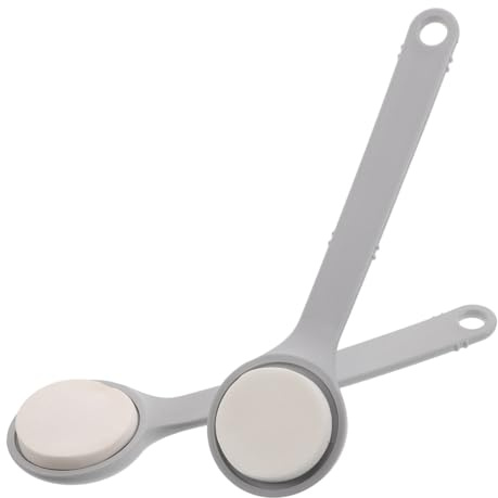 TEHAUX 2 Stück Pack Rückenlotion Applikator mit Langem Griff Weiche Körperbürste für Feuchtigkeitscreme Salben und Selbstbräuner Kompakter Hautpflege Pinsel für Damen und Herren