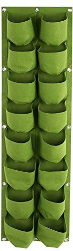 Jxngery 16 Taschen Vertikale Begrünung Hängende Wand Outdoor Garten Grow Pflanztaschen Pflanztasche Pflanzgefäß
