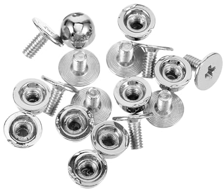 Uonlytech Kit de 10 Remaches Metálicos Redondos de Aleación de Zinc para Ropa y Bolsos, Estilo Punk, Seguro para Hacer Ropa y Manualidades