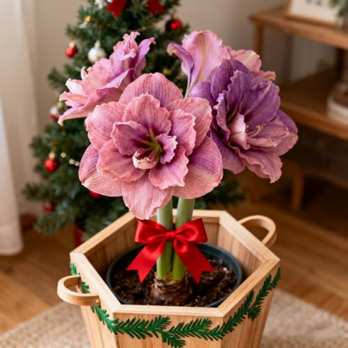 Rare MehrjäHrige, Amaryllis-Rhizom In GroßPackungen, Fachgerecht Gepflanzt, GartenverschöNerung, Pflegeleicht-2 Rhizom-G