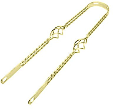 Lowrider 26 Cage Twisted Fender Braces Gold.