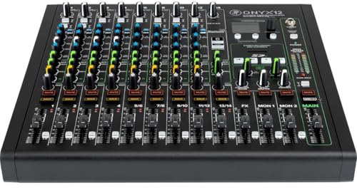 Mackie Onyx12 Mezclador analógico de 12 canales con USB multipista