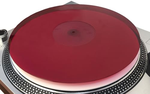 Acryl-Plattenspieler-Matte, Vinyl-Slipmat für 30,5 cm (12 Zoll) LP-Spieler, reduziert Lärm und verbessert die Klangqualität und bietet engere Bass-antistatische Plattenspieler-Matte.
