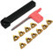Maizoon CNC Lathe Threading Turning Tool Set SER1212H16 Insert Holder + 10pcs 16ER AG60 Carbide Inserts + T15 Wrench Lathe Tools DZ11