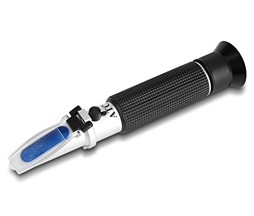 Alcohol Refractometer High Proof with 0-80% Alcohol Measurement Range Portable Refractometer Alcohol Meter for Liquor and Spirits. High Accuracy ±1% for Whiskey, Brandy, Vodka, etc.