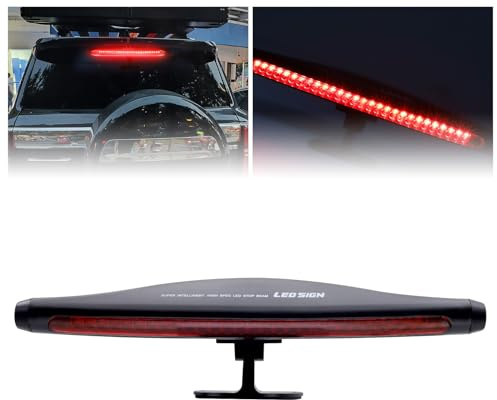 Ygmylandbb universel Feu de Freinage Supplémentaire, led Barre de feux arrière de frein de remorque, feux arrière étanches, 12V 28LED Feu Stop, Rouge 1Pcs (Normal)