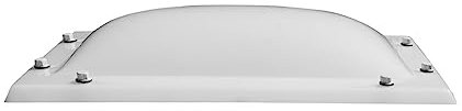 Ironlux - Cúpula Blanco Opal para Claraboya Techo Rectangular - Incluye Juntas, Fijaciones y Accesorios de Montaje - Tragaluz - Fabricada en Metacrilato - CxD = 40 x 70 cm - ExF = 54 x 84 cm
