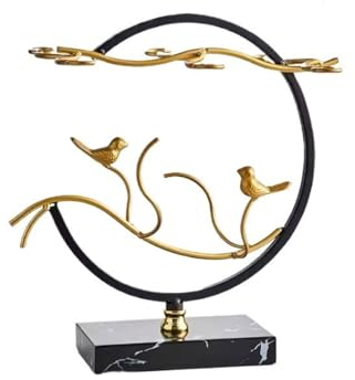 Generisch WeinregalFlaschenhalterständer, kreativer Glasständer, einfacher Glasständer, Wohnzimmerschrank, Dekoration, Eisen-Präsentationsständer, freistehende Aufbewahrung (Farbe: A)