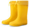 DREAM PAIRS Kids Stivali da Pioggia con Cordoncino Regolabili Stivali da Pioggia in Gomma Leggera Antiscivolo per Ragazzi e Ragazze,Size 32,Giallo,SDRB2401K