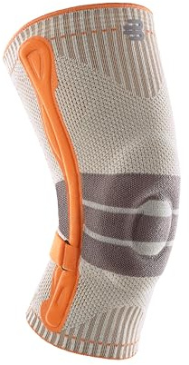 BAUERFEIND Ginocchiere per escursioni Outdoor Knee Support, 1 fasciatura unisex per attrezzature da trekking, indossabile a destra e a sinistra, cinghia regolabile individualmente, lana merino