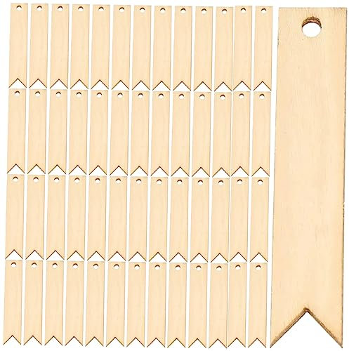SEWACC 100stücke Unfertige Holzanhänger Geschenkverpackung Tags Diy Etiketten Dekoration Namenstecker