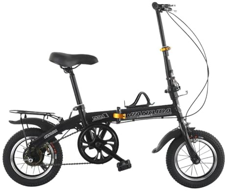 Kcolic 12/14 Zoll Leichtmetall Klapprad, Single Speed Scheibenbremse Schnellklappsystem, Für Sportliches Pendeln Im Freien, 200 Kg Gewichtskapazität A,12in