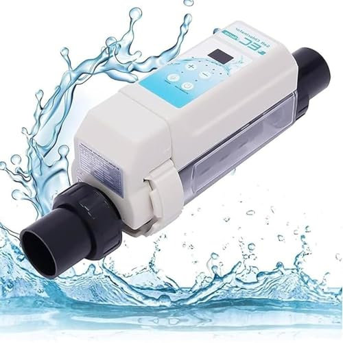 Chlorinateur de piscine à eau salée, système de générateur de chlore au sel électrolytique, appareil de chloration SPA à eau salée, générateur de chlore à eau salée for piscine, piscine spa(8g/h)