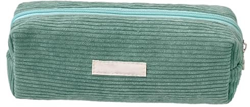 Xijobido Federmäppchen Cord | Aesthetic Mäppchen | Federmäppchen Klein | Cord-Stoff Federmäppchen | Federtasche Stiftemäppchen Mäppchen | Federmappe Aesthetic Pencil Case Ideal Für Schule Büro
