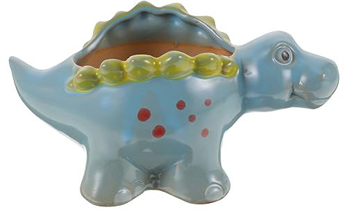 HYTROVE Sukkulenten Blumentopf Dinosaurier Cartoon Pflanzgefäß Robust Langlebig Für Schreibtisch Fensterbank Wohnzimmer Dekoration