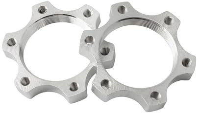 PJQUEKAIPJ bike disc brake clamp 2pcs 44MM 48MM Freewheel Cassette Thread Hub Disc Brake Rotor 6 Bolt Bicycle Flange Adapter bicycle disc brake clamp adapter(44mm 2pcs)