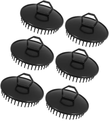 Hemobllo 6pièces Brosse Antipelliculaire de Chevelu Nettoyeur Portable pour Douche Masseur de Cheveux Outil de Démêlage et Gommage pour Femme et Homme