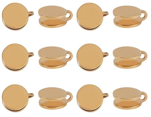 Hobbspring 12 Stück Druck Ohrringe Für Keloidnarben 12mm Edelstahl Ohne Piercing Runde Kompressions Ohrringen Verstellbare Cuff Ohrringe Für Frauen Männer Damen