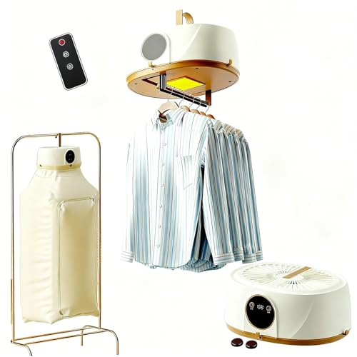 Ferro Da Stiro A Vapore E Asciugatrice Portatile Senza Fili, Stiratrice Verticale 2 In 1 Con Telecomando, For Viaggi E Appartamenti