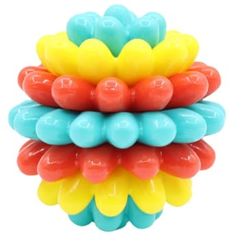YROHGKPN Balle de soin dentaire texturée pour des balles puissantes et non permanentes - Construction en caoutchouc flexible avec une prise en main facile - Balle de massage pour chien de 5,95 cm de