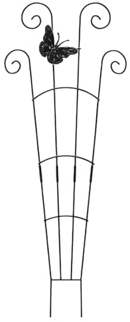 Soporte Metálico Para Plantas Trepadoras De Jardín - Poste Enrejado De 76x30 Cm | Estaca De Soporte Monstera Para Rosas, Hiedra, Clematis, Valla Para Macizo De Flores Para Jardín Al Aire Libre, Patio,