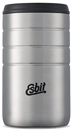 Esbit Thermobecher Majoris - Edelstahl Isolierbecher 280 ml - Deckel mit Trinköffnung - für heiße und kalte Getränke - in Schwarz