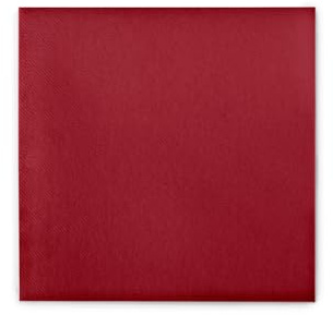 Sovie HORECA Tischdecke in Bordeaux aus Linclass Airlaid, 80 x 80 cm – 20 Stück edle Stoffoptik Einwegtischdecken für Gastronomie, Hotel, Catering & Events