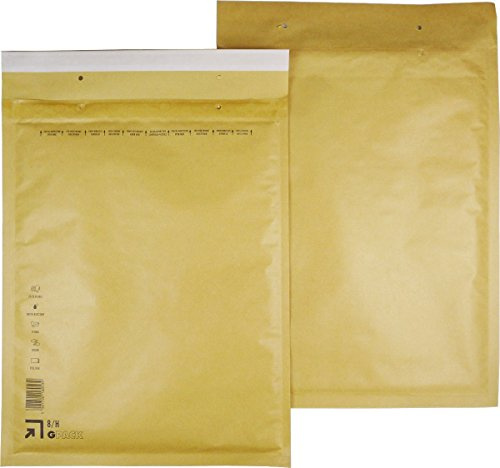 300 Stück Luftpolsterumschläge Luftpolstertaschen Versandtaschen 8/H 290x370 mm braun