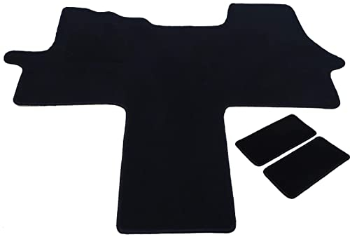 Mertex Automatte Autoteppich kompatibel mit Ducato Jumper II Boxer II 250 seit Bj. 2006 Premium schwarz 1615-P-S (schwarz, Fahrerhausteppich mit 2 Einstiegsmatten)