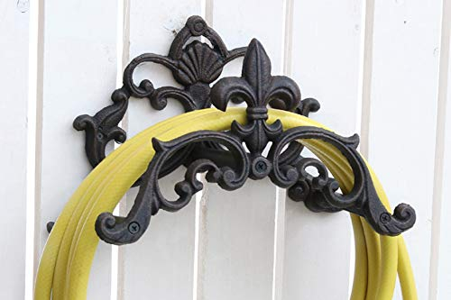 Dio Nostalgie Support de tuyau d'arrosage en fonte 28 x 18 cm