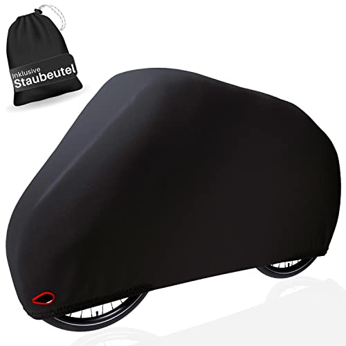 HiLo sports Fahrradabdeckung wasserdicht [schwere Version] - Reißfeste Fahrradplane - Robuste Fahrradschutzhülle - E-Bike & Fahrrad Abdeckplane