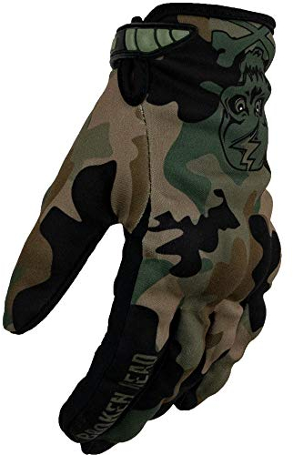 Broken Head MX-Handschuhe Rebelution - Motorrad-Handschuhe Für Motocross, Enduro, Mountainbike - Camouflage Grün (M)