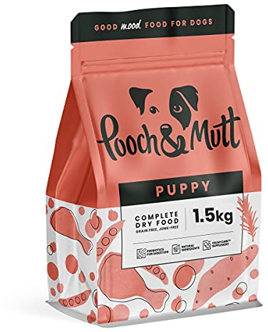 Pooch & Mutt - Welpen, Getreidefreies Hundetrockenfutter, Huhn & Superfood-Mischung, 1,5 kg