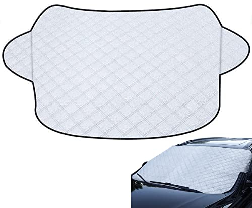 BOBOZHONG Copri Parabrezza per Auto,Protezione Parabrezza Auto Antighiaccio Contro Neve,Parasole Telo Parabrezza Auto,Antighiaccio Contro Neve, Ghiaccio Gelo,Polvere,Sole UV(180×103cm)