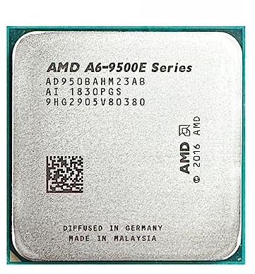 LANCHY AMD A6-Series A6-9500E CPU Procesador de Escritorio de 2 núcleos y 2 Hilos Usado 3.0 GHz 1M 35W Socket AM4