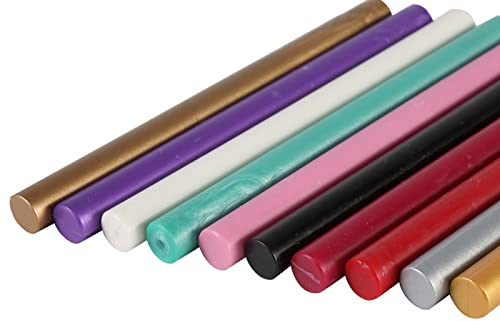 Sigillvax, 10 färger, 5 st vaxförsegling, stämpel, vaxstämpel för försegling, vintage, födelsedag, bröllop, inbjudningskort, limpistol, sigillstämplar, vaxpinnar