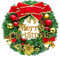 RUNMKUO Ghirlanda Natalizia 30cmChristmas Wreath con Campane Ghirlanda per ghirlanda di Natale decorazione per porta di casa,caminetto e decorazione da parete