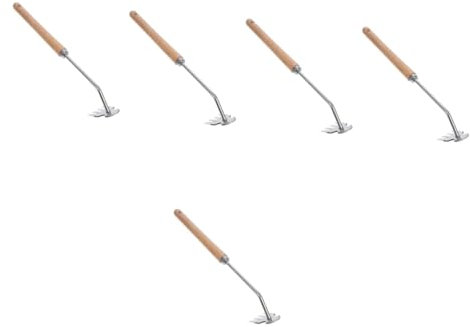 YARNOW 5 Pièces Outils de désherbage sarcloir à Fissures râteau d'ameublissement du Sol Outil de desherbage Outil de Jardinage Outil de préhension Outil de désherbage de Jardin désherbant