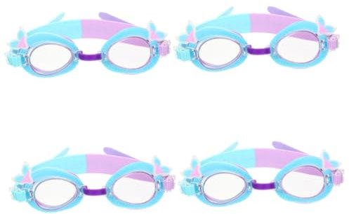 Anneome 4stücke Kids Schwimmbrille Cartoon Design Anti-beschlag Uv-schutz Silikonmaterial Für Junge Mädchen Geeignet Für Schwimmunterricht Und Spaß Im Wasser
