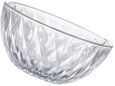 Amosfun Verre Cristal Transparent Bol à Fruits Saladier pour Maison et Restaurant