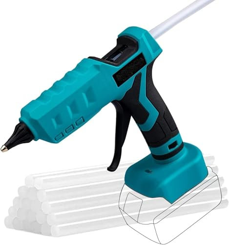 Nananuu Cordless Glue Gun for Makita 18V Battery, 90s Fast Heating Hot Glue Gun with 30 Glue Sticks, Great for Crafting, DIY, Repair (Battery Not Included)