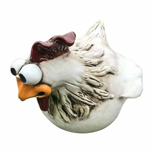 Recinzione di gallina decorativa da giardino, sgabello in ceramica, decorazione da giardino, decorazione per esterni