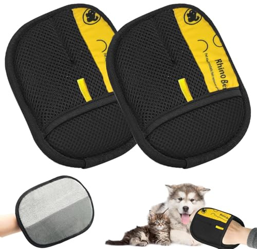 Guantes Eliminadores De Electricidad Estática Para Pelos De Mascotas | Guante De Masaje Y Eliminación De Pelo Para Animales,Accesorio Reutilizable Para Eliminar Pelo De Perro Y Gato En Sofá Ropa Y Cam