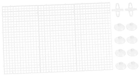 Abaodam 1 Set Aquarium Divider Set Transparent Isolation Board with Suction Cups Easy Installation Water Permeability for Creating Compartments Fish Tanks and Aquariums