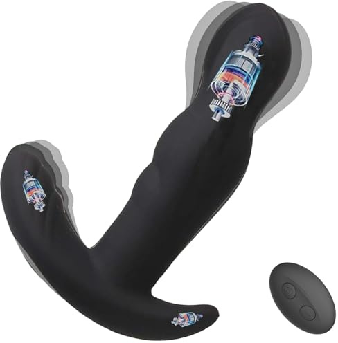 Rotating Anal Vibrator Male Sex Toys for Men, Prostate Massager Anal Plug Vibrating Butt Plug with 10 Vibrating Modes Rotating Toy for Couples & Solo Play Toys4mens Male for Men Game
