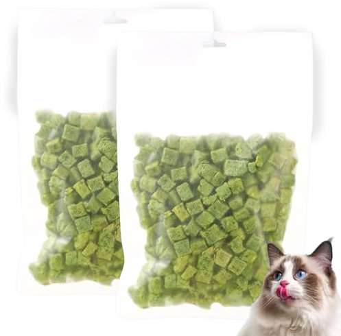 BAIFULAI 2 sacchetti di snack per erba di gatto, 120 g, secchi per gatti, bastoncini di erba di gatto, erba di gatto, pronti per la cura dei denti e la rimozione dei gomitoli