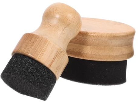 GARVALON Applicatore Set da 2 Pezzi per Applicazione Uniforme e Portatile per Olio per Taglieri in Legno in Bambù Spugna per Tagliere da Cucina