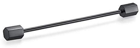 HONEY BEAR 1 Stück/3er Set Herren kragennadel Anzug Hemd Kragenstift Kragen Pins Bar Krawattenknoten Bar Edelstahl für Hochzeit Geschenk,Kegel Silber,MEHRWEG (Sechseck Schwarz)