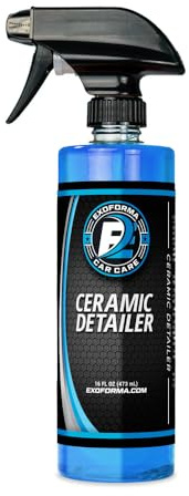 ExoForma Ceramic Detailer - SiO2 Ceramic Spray Wax Sealant, Delivers High Gloss, Superior Durable Protection & Hydrophobic Action - Extends Coating Lifespan - For Cars, Boats, ATVs & RVs, 16 oz