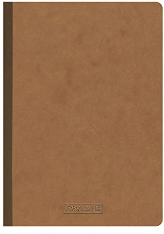 NEU BRUNNEN Kladde FACT!plus DIN A5, 96 Blatt, kariert braun FSC